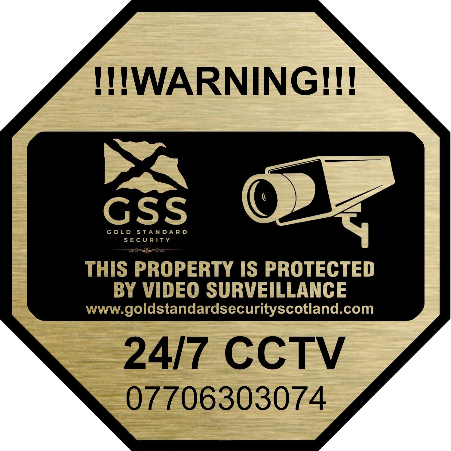Warning CCTV In Operation Aluminium Signs - Foto 10